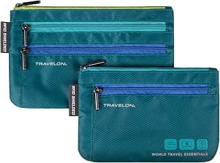 Travelon World Travel Essentials Set Of 2 Currency and Passport Organizers