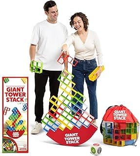 Giant Tower Stack - The Jumbo Block Balancing Game by Relatable