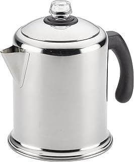 Farberware Classic Stainless Steel Yosemite 12-Cup Coffee Percolator, Percolator Coffee Pot