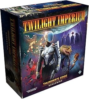 Asmodee Twilight Imperium: Thunder's Edge Board Game Expansion - New Factions, Planets, Galactic Events & Game Mode, Sci-Fi Strategy Fun for Adults, Ages 14+, 3-8 Players, 4-8 Hour Playtime | New Factions, Planets, Galactic Events & Game Mode, Sci-Fi Strategy Game, Ages 14+, 3-8 Players, 4-8 Hours