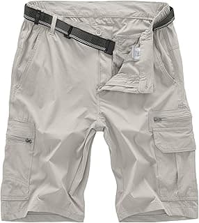 Jessie Kidden Mens Cargo Shorts Expandable Waist Quick Dry Hiking Shorts | Mens Casual Outdoor Lightweight Water Resistant Fishing Shorts,Deep Pockets Breathable Wicking Stretch Cargo Shorts for Men