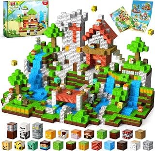 ToyUnited 200PCS Magnetic Blocks - Magnetic Building Blocks, Magnet Cubes Game, Stacking Forest Set, STEM Montessori Sensory Stacking Toys for Kids Boys and Girls Ages 3+ Birthday Gifts