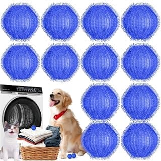Pet Hair Remover for Laundry, Hair Catcher for Washing Machine, 12PCS | Washing Machine Fur Catcher, Dog Hair Remover for Laundry & Cat Laundry Pet Hair Catcher for Clothes, Towels & Blankets