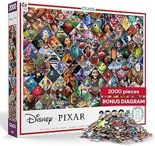 Ceaco - Disney/Pixar Clips - 2000 Piece Jigsaw Puzzle , 5" | #N/A