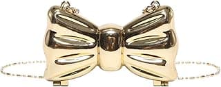 Women's Bow Shaped Mini Clutch Purses Cocktail Evening Bag