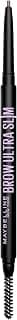 Maybelline Express Brow Ultra Slim Eyebrow Makeup, Brow Pencil with Precision Tip and Spoolie for Defined Eyebrows, Soft Brown 255, 1 Count