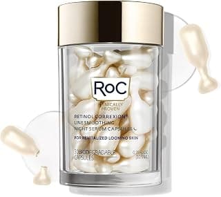 RoC Retinol Correxion Anti-Aging Wrinkle Night Serum Capsules, 30 count