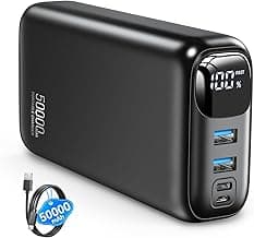 OHOVIV Portable Charger Power Bank 50000mAh,PD 22.5W Battery Pack | 4× Faster Charging,Up to 55% in 30mins,Travel Essential,Portable Phone Charger for iPhone 17/16/15 Series,Galaxy,Tablet,Black