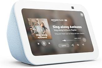 Amazon Echo Show 5 (newest model), Smart display, Designed for Alexa+, 2x the bass and clearer sound, Cloud Blue