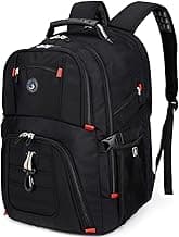 SHRRADOO Extra Large Travel Laptop Backpack for Men, Work College Backpacks | Fit 17 Inch Laptops, with Combination Lock, Carry On Flight Approved, Men Women Business Backpack,Bookbag School Backpack