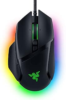 Razer Basilisk V3 Customizable RGB Wired Ergonomic Gaming Mouse, Black | Fastest Gaming Mouse Switch, Chroma RGB Lighting, 26K DPI Optical Sensor, 11 Programmable Buttons, HyperScroll Tilt Wheel