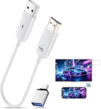 Wireless HDMI Display Adapter Plug and Play,Screen Mirroring Adapter | no wifi/bluetooth/app,Streaming Video for iPhone iPad PC to TV/Monitor/Projector,Support Airplay Miracast YouTube Tiktok etc