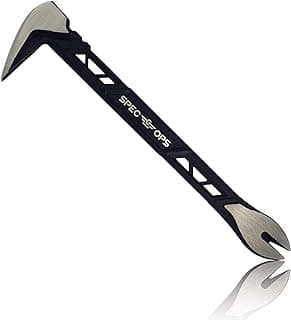Spec Ops Tools Nail Puller Cats Paw Pry Bar for Prying, Demolition & Nail Pulling, High-Carbon Steel, 10 Inch