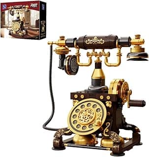 PANTASY Retro Telephone Building Set for Adults | Vintage Phone Model with Realistic Details, Creative Home Décor and Collectible Gift for Hobbyists