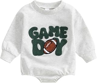 Infant Baby Boy Girl Fall Winter Clothes Oversized Sweatshirt Romper Long Sleeve Bubble Romper 3 6 9 12 18 Months