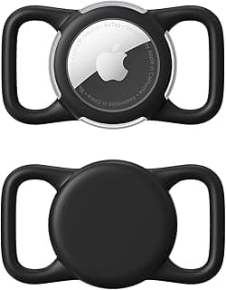 Waterproof AirTag Holder for Dog Collar, Soft Slide-On Dog AirTag Holder | Full-Body Protection, No-Dangle Fit, Ultra-Durable, Lightweight, Tool-Free Installation, Clear Cover, Fits Dog & Cat Collars