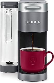 Keurig K-Supreme Single Serve K-Cup Pod Coffee Maker, MultiStream Technology, 4 Brew Sizes, 66oz Dual-Position Removable Reservoir, Gray | MultiStream Technology, 4 Brew Sizes, Dual-Position Removable Reservoir