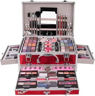 FantasyDay All-in-one Holiday Make up Gift Set | Makeup Kit for Women Full Kit Essential Starter Bundle Include Eyeshadow Palette Lipstick Blush Foundation Concealer Face Powder Mascara Lipgloss Brush