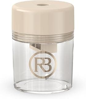 Ravie Beauty Lip & Eye Liner Pencil Sharpener, German Blade, Beige | Mess-Free Reservoir for Smooth Precise Tips, Travel-Friendly, Fits Standard Makeup Pencils