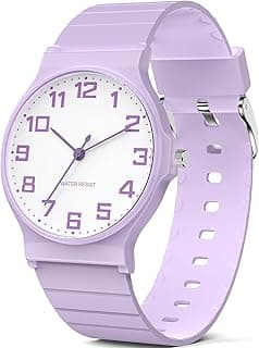 Kids Analog Watch 30M Waterproof Boys Girls Ages 5-15 Learning Time