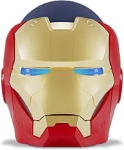 Echo Bundle: Echo Dot (5th Gen, 2022 release) | Deep Sea Blue and Limited Edition Marvel Iron Man Stand