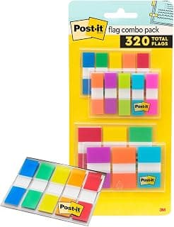 Post-it Flags, .47 x 1.7 in, Multicolor, 1 Dispenser, 320 Flags/Dispenser