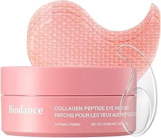 BIODANCE Hydrogel Eye Patches for Under Eye - Collagen Peptide, Anti Wrinkle & Fine Lines (60 Count)