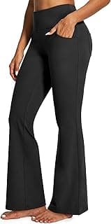Yoga Pants Women High Waist Workout Bootcut Flare Leggings with Pockets