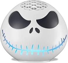 Echo Dot Bundle: Includes Echo Dot (5th Gen, newest model) | Glacier White and Limited Edition Disney Jack Skellington Shell