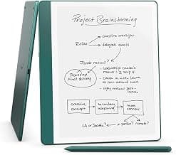 Like-New Amazon Kindle Scribe (64GB) - Your notes, documents and books, all in one place. With built-in AI notebook summarization. Includes Premium Pen - Metallic Jade