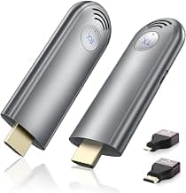 TPUFO Wireless HDMI Transmitter and Receiver, Plug & Play Portable 2.4G/5G Wireless HDMI Extender Kit for Streaming Video and Audio to Monitor from Laptop/PC/TV Box/Projector