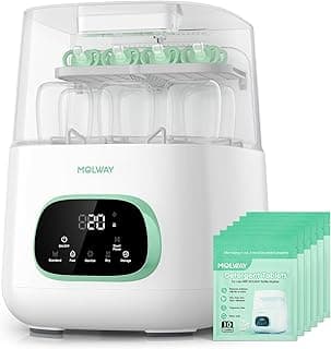 Upgraded Baby Bottle Washer and Sterilizer, All-in-One Cleaning Machine for Bottles & Parts, Gift for New Moms
