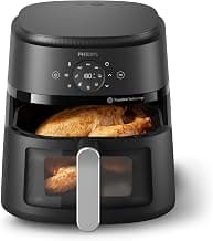 Philips Air Fryer 2000 Series - 13-in-1 functions, 6.6 Quarts, Compact Design with Cooking Window, Black, (NA231/00) | Product only