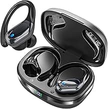 HAOYUYAN Wireless Earbuds, Sports Bluetooth Headphones, Noise Canceling Ear Buds with 80hr Playtime, LED Power Display, IPX7 Waterproof Earphones for Gym/Workout