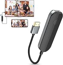 Wireless HDMI Adapter for iPhone iPad (iOS Only, Not for Android), AirPlay Screen Mirroring to TV Monitor Projector, Plug & Play iShare iOS Display Dongle, Support YouTube Tiktok, HD 1080P