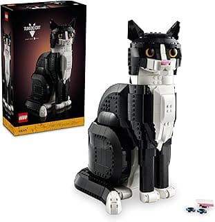 LEGO Ideas Tuxedo Cat - Building Sets for Adults, Ages 18+ - DIY Crafts Kit for Home Decor, Living Room or Bedroom - Gift for Animal Lovers - 21349
