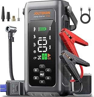 Car Battery Jump Starter with Air Compressor 4500A 150PSI, Car Jumper Starter Portable (9L Gas/8L Diesel), Jump Box Car Battery with Auto-Shutoff Tire Inflator, Jumper Cables and Light