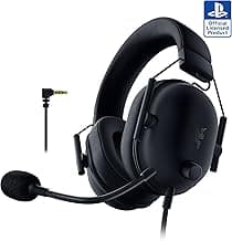 Razer BlackShark V2 X Wired PlayStation Gaming Headset, Black