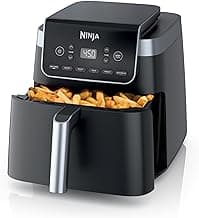 Ninja Air Fryer XL with MaxCrisp, 6.5 Qt, 6-in-1, Grey, AF181 | Max crisp, air fry, roast, bake, reheat, dehydrate, 1750W, 450F max, Fits 9 lbs wings