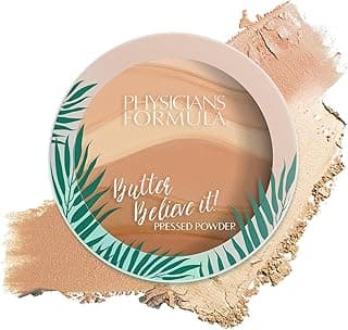 Physicians Formula Murumuru Butter Believe It! Pressed Face Powder, Buildable Coverage with Creamy Finish, Enriched with Amazonian Butters – Creamy Natural