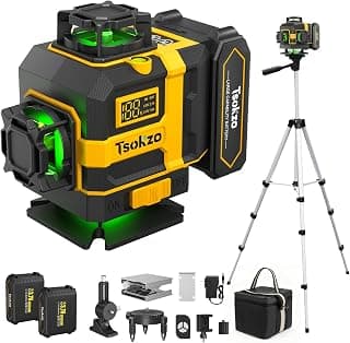 16 Lines Laser Level with Tripod, 4D Green 360° Self Leveling