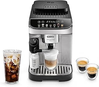 De'Longhi Magnifica Evo Automatic Espresso Machine, Milk Frother, Silver | #1 Worldwide Espresso Machine Maker, 7 One-Touch Recipes, Frother, Built-In Grinder, Craft Personalized Signature Drink