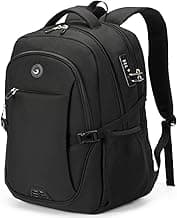 SHRRADOO Travel Laptop Backpack for Men Women, College High Schoolbag | Anti Theft Backpacks with Combination Lock, Carry On Flight Approved, Fit 17 Inch Laptop, Bookbag Work School Backpack