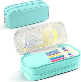 HOHOM Pencil Case Large Capacity Pencil Pouch Holder Box Marker Storage Bag Desk Organizer Stationery Organizer for School Supplies Office Travel Organizers Office College