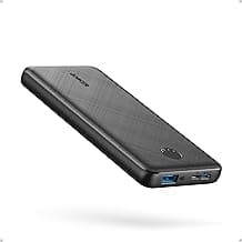 Anker Power Bank, 10,000mAh Portable Charger, PowerIQ USB-C Battery Pack | 5V / 3A High-Speed Charging, for iPhone, iPad, and More, Ultra-Compact Travel-Ready Design (Black)