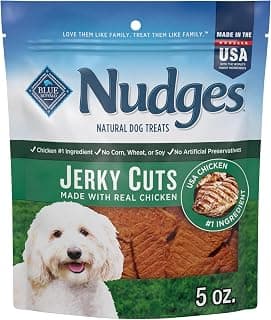Blue Buffalo Nudges Jerky Cuts Chicken Dog Treats, 5 oz