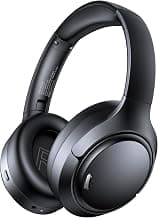 Hybrid Active Noise Cancelling Bluetooth 6.0 Headphones 120H Long Playtime, 6 ENC Mic, Over Ear Headphones Wireless, Hi-Res Audio, Memory Foam Earcup, Transparency Mode ANC Headphone for Travel Office