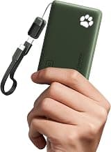 INIU 45W Fast Charging Portable Charger, Smaller 10000mAh Travel Power Bank | Flight-Safe, Detachable USB C Cable, Travel Essential, External Battery Phone Pack for iPhone 17 Samsung S26 iPad etc, Green