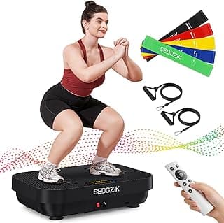 SEDOZIK Vibration Plate for Lymphatic Drainage with Bands Bluetooth | 2026 Upgraded 450 Lbs Capacity Full Body Vibrating Plate Exercise Machine for Weight Loss, Workout Equipment for Women Men