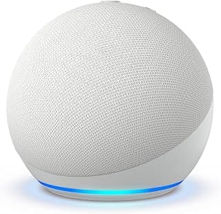 Amazon Echo Dot (newest model) - Vibrant sounding speaker, Designed for Alexa+, Great for bedrooms, dining rooms and offices, Glacier White